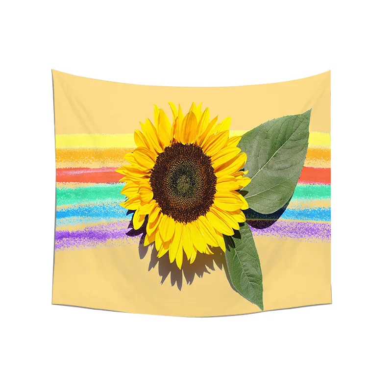 

Simple Sunflower Pattern Tapestry Hanging Blanket Cloth Decoration 150x200cm Hot