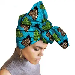 Африканские тюрбаны нигерийская Кружевная повязка на голову для женщин богатый принт повязка на голову традиционная базенская платья
