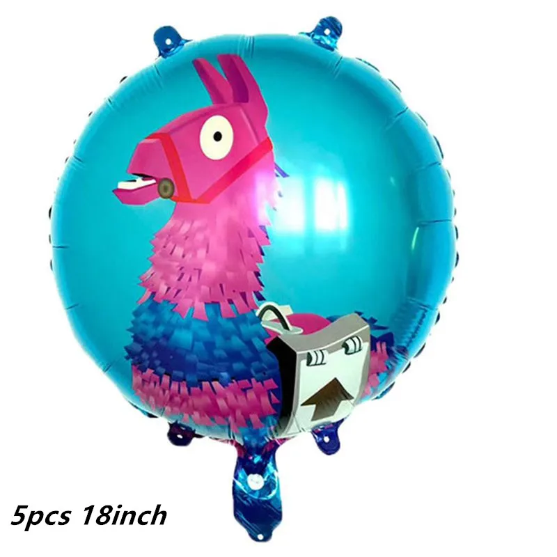 5pcs 18inch LISM Llama вечерние Llama Альпака бумажные тарелки салфетки для стаканчиков одноразовая соломка поставки животных с днем рождения украшения для детей - Цвет: 5pcs 18inch