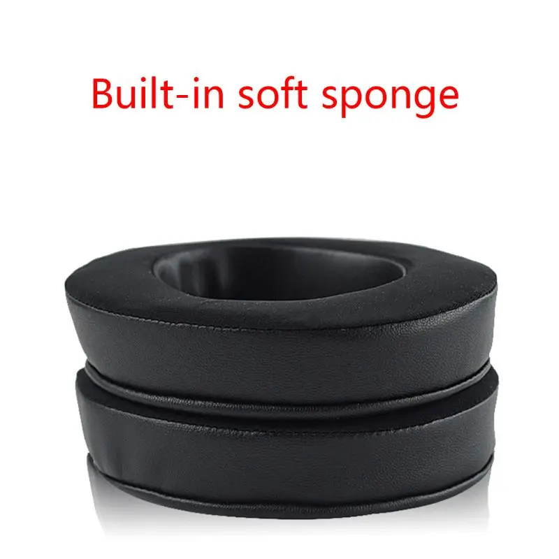 1 Pair Leather Earpads Round Foam Ear Pads Cushions Cover for Razer Kraken 7 1 Chroma V2 USB Gaming Pro V2 Headphone