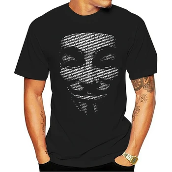 

new ANONYMOUS T-SHIRT V FOR VENDETTA MASK MENS WOMENS WE ARE THE 99% T SHIRT DTG2