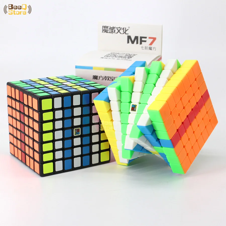 Mofangjiaoshi MF7 7x7 7 слойный кубик черный/без наклеек 71 мм Профессиональный головоломка