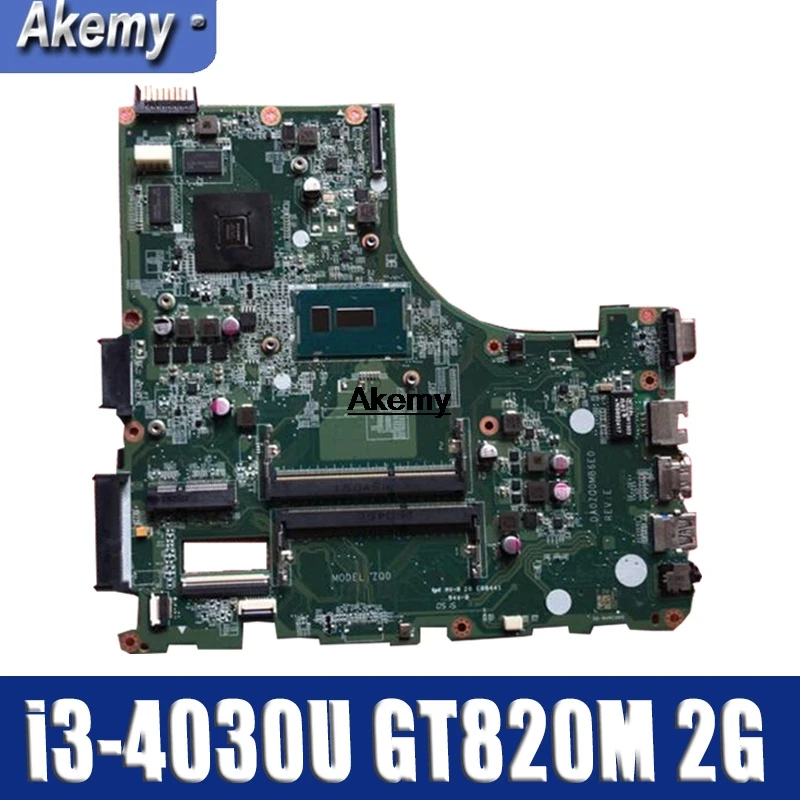 Для ACER E5-471 E5-471G V3-472 V3-472P Материнская плата ноутбука DA0ZQ0MB6E0 с i3-4030U GT820M 2G тесты работы