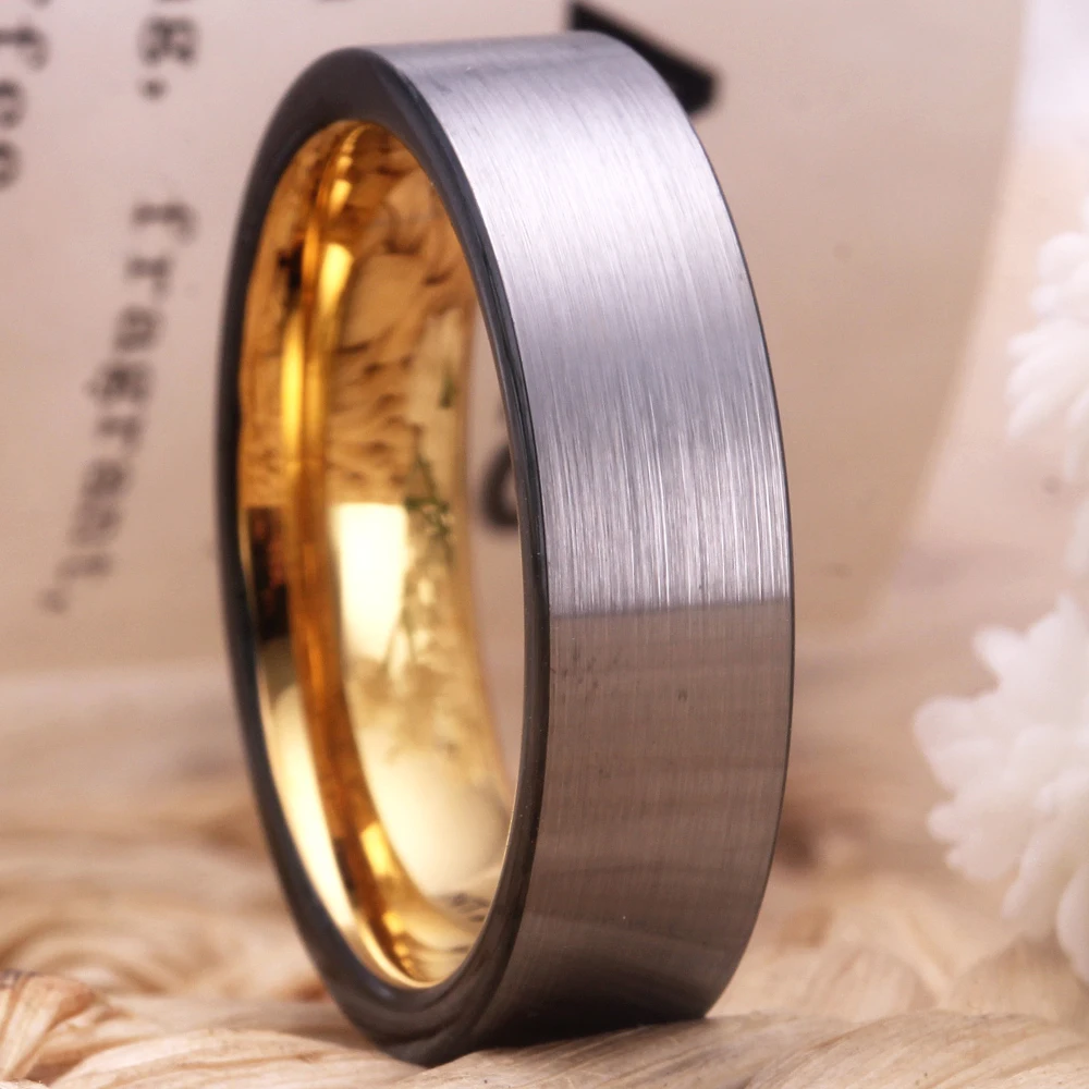 Кольца из вольфрама для мужчин и женщин матовые удобные обручальные кольца с