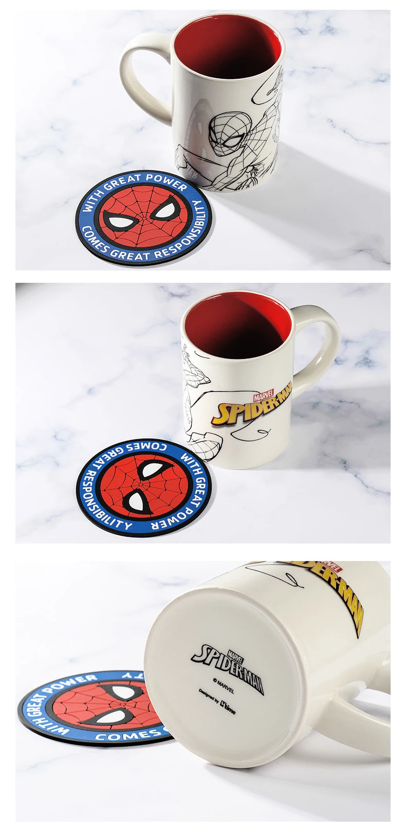 Disney Marvel Мстители 4 Человек-паук красочная кружка комикс керамическая чашка большая емкость чашка для воды кофейная чашка