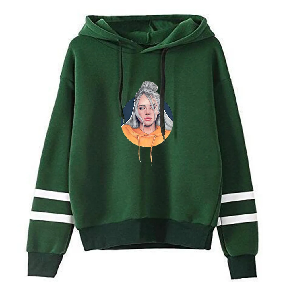 Billie eilish, принт, для молодых людей, весна и осень, мультяшный узор, мужские толстовки, мужская Толстовка