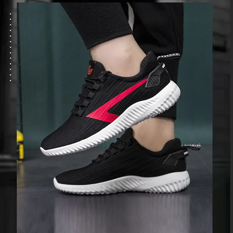 

2019 Autumn New Style Fly Netting Cloth Shoes Learn Breathable Running Shoes Soft Bottom Shoes Men's Shoes Men's