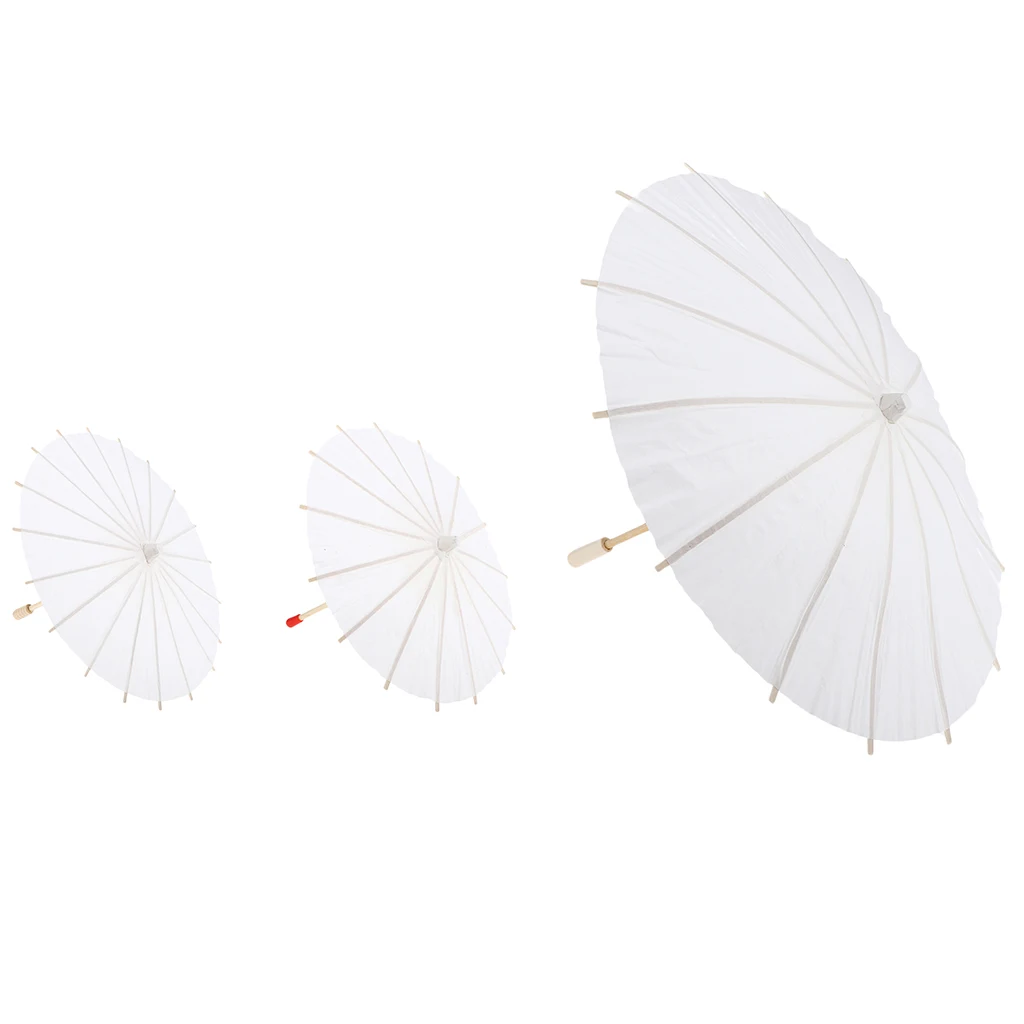 Party Supplies Mini Paper Parasol Umbrellas Blank Paper Umbrellas DIY Creative Craft Umbrella Graffiti Kids Toys