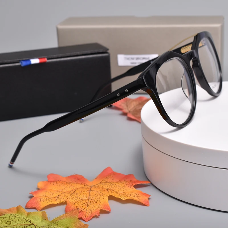 

New York Thom round Pilot Optical Eyeglasses frame TB408 Prescription women men Glasses Frames Myopia Eyewear men women