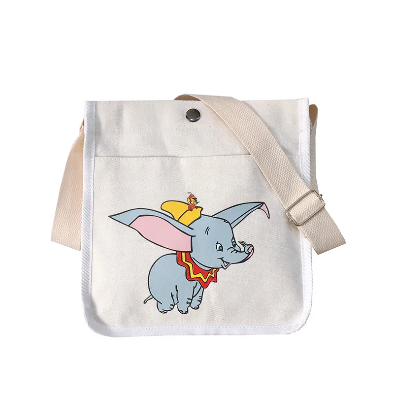 Disney Dumbo canves сумка через плечо Женская милая плюшевая Сумочка куклы Дамская мультяшная кукла сумка на плечо школьная сумка