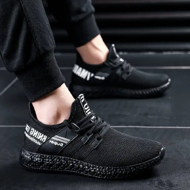 

2019 New Style MEN'S SHOES Spring Men Korean-style Breathable Casual Trendy Shoes Men's Running Shoe Students Athletic Shoes