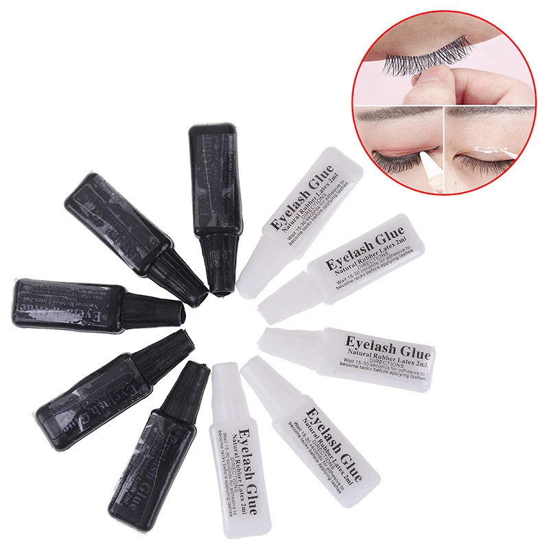 5Pcs 2ml Eyelash Glue High Quality False Eyelash Extension Long lasting