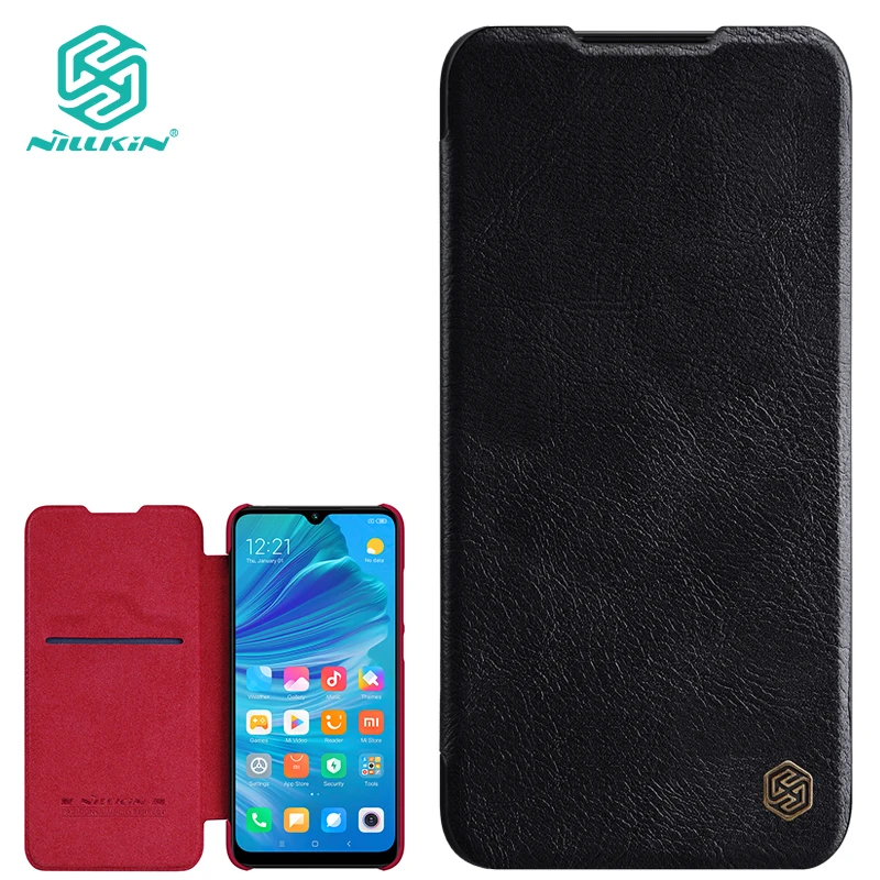 Кожаный чехол Nillkin для Xiaomi mi CC9e и mi A3 Qin серии флип Чехлы Роскошные чехлы для телефонов задняя крышка