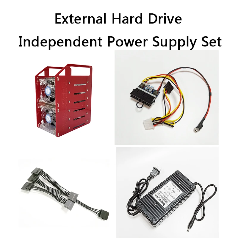 Fuente de alimentación independiente para disco duro externo, discos duros 5 6, conjunto de Cable de alimentación, modelo DC ATX, 160W, No necesita y cables ordenador| - AliExpress