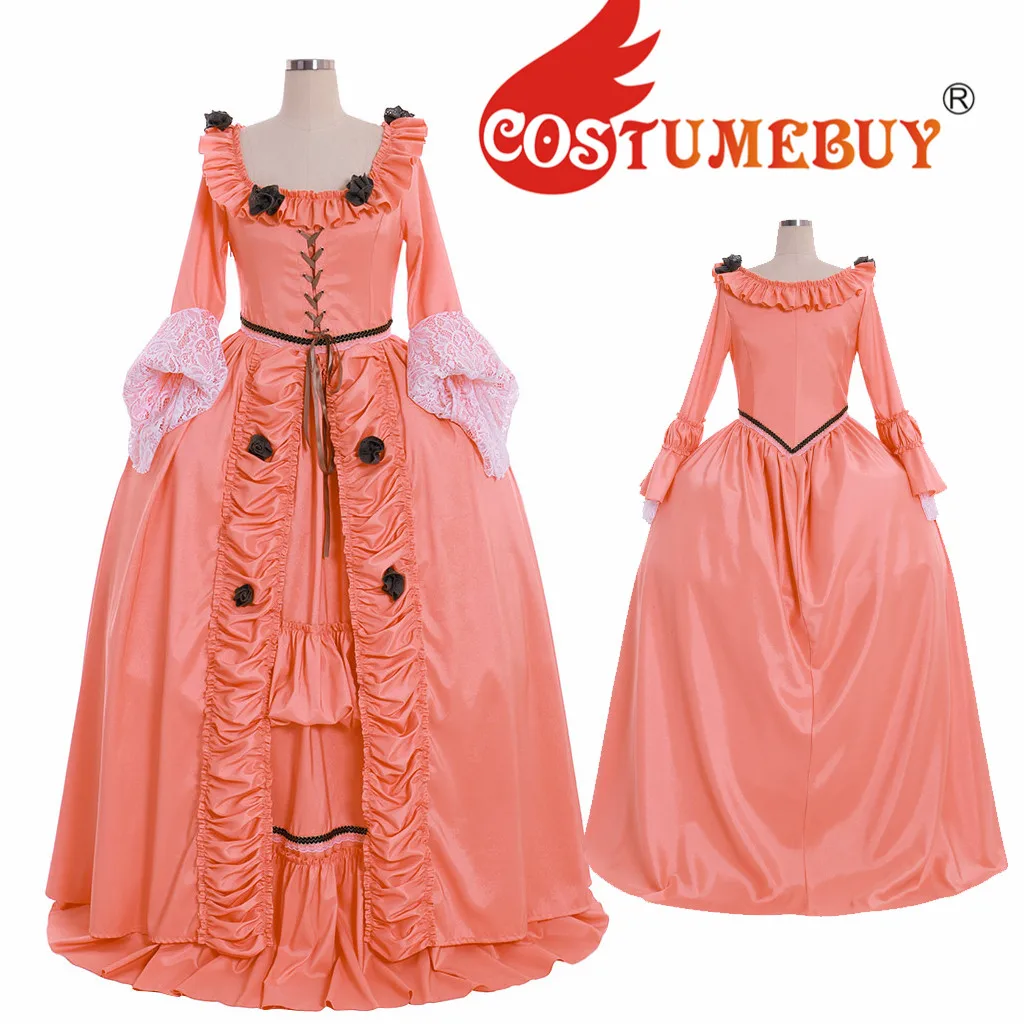 

CostumeBuy Georgian Century Cinderella Cosplay Costume Ball Gown Medieval Rococo Marie Antoinette Baroque Dress L920