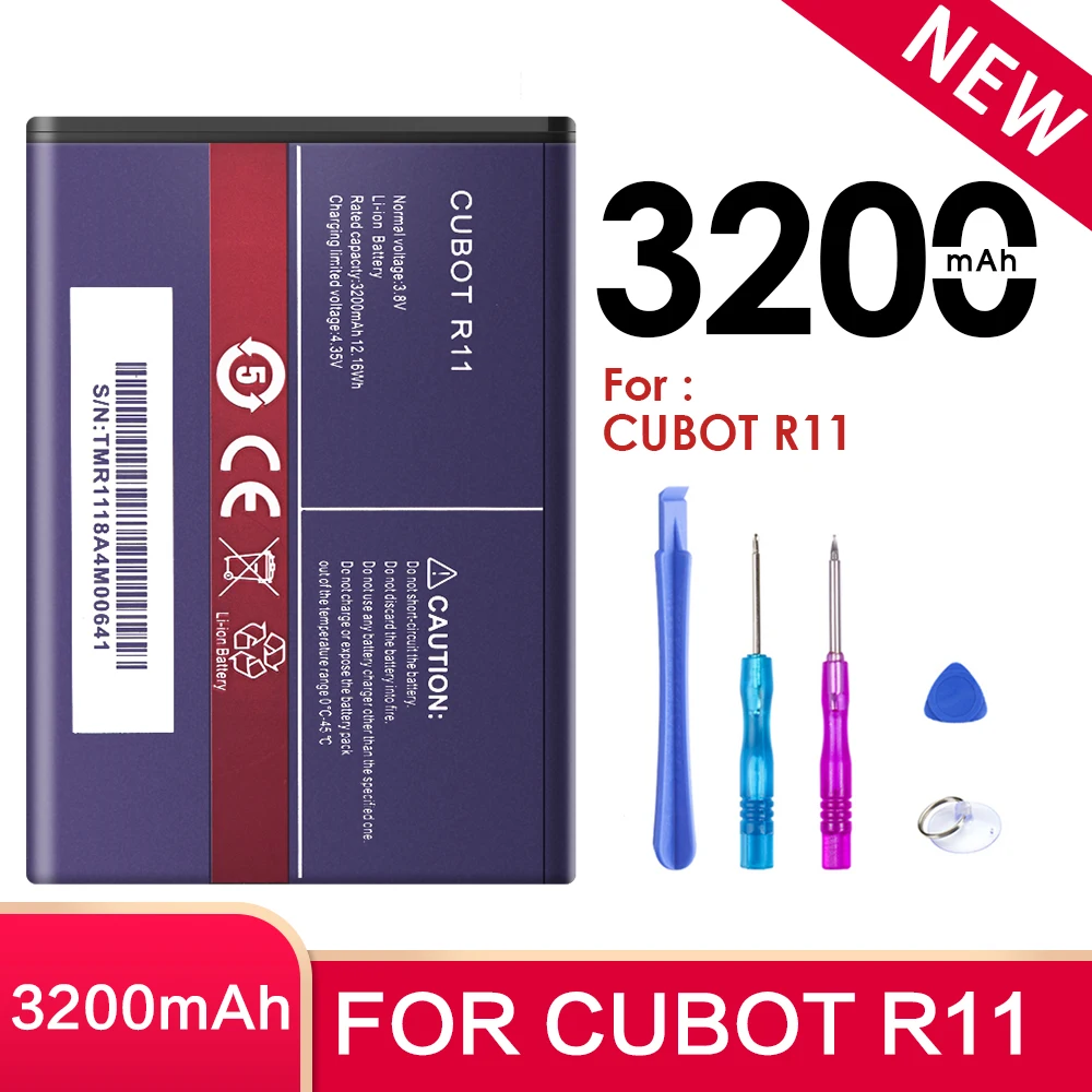 Cubot R11 Battery For CUBOT r 11 Replacement Bateria High Capacity 3200mAh Good Quality Lithium Polymer With Free Tools | Мобильные