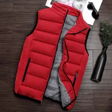 Мужской жилет, осень и зима, 3D, плюс размер, жилет, Повседневный, мужской, пуховик, хлопок, толстый, теплый