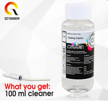 

QSYRAINBOW Print Head cleaner cleaning solution liquid fluid for HP EPSON CANON BROTHER Inkjet Printer 302 301 21 Cartridge