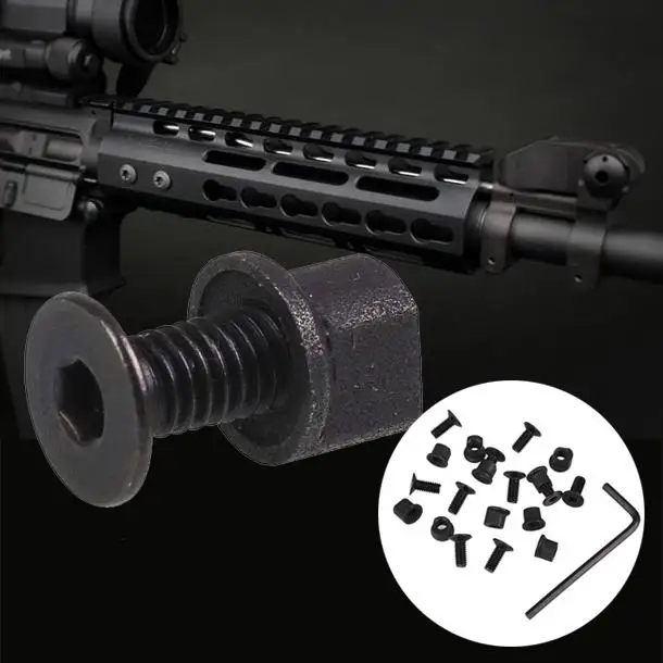 

10 Pack KeyMod Screw and Nut Replacement Set for Keymod Rail Sections