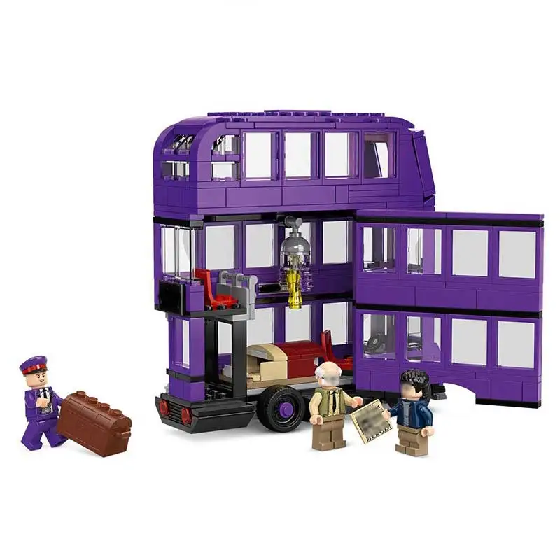 Bela 11342 рыцарский автобус MOC Hogwartsinglys большой зал часы башня замок Lepinblocks игрушки