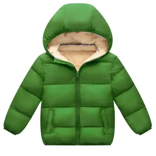 Chaqueta de algodón con capucha para niños, abrigo de flores для детей, ropa де abrigo para niños, abrigo de invierno de tercio - Цвет: Green110cm