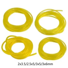 New4pcs combustível gás linha mangueira de tubulação para trimmer chainsaw blower 2x3.5/2.5x 5/3x 5/3x6mmtubing