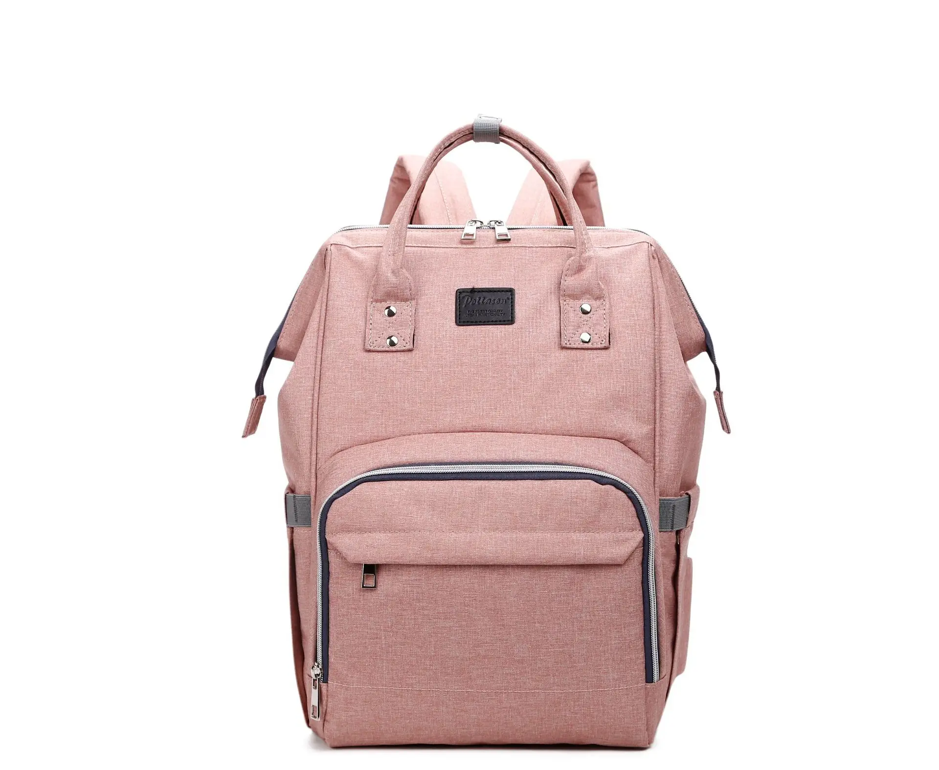 Сумка для подгузников, многофункциональный рюкзак большой емкости, модная ручная сумка для подгузников, сумка для мамы, повседневная легкая сумка для детской бутылочки - Цвет: Pink One Size