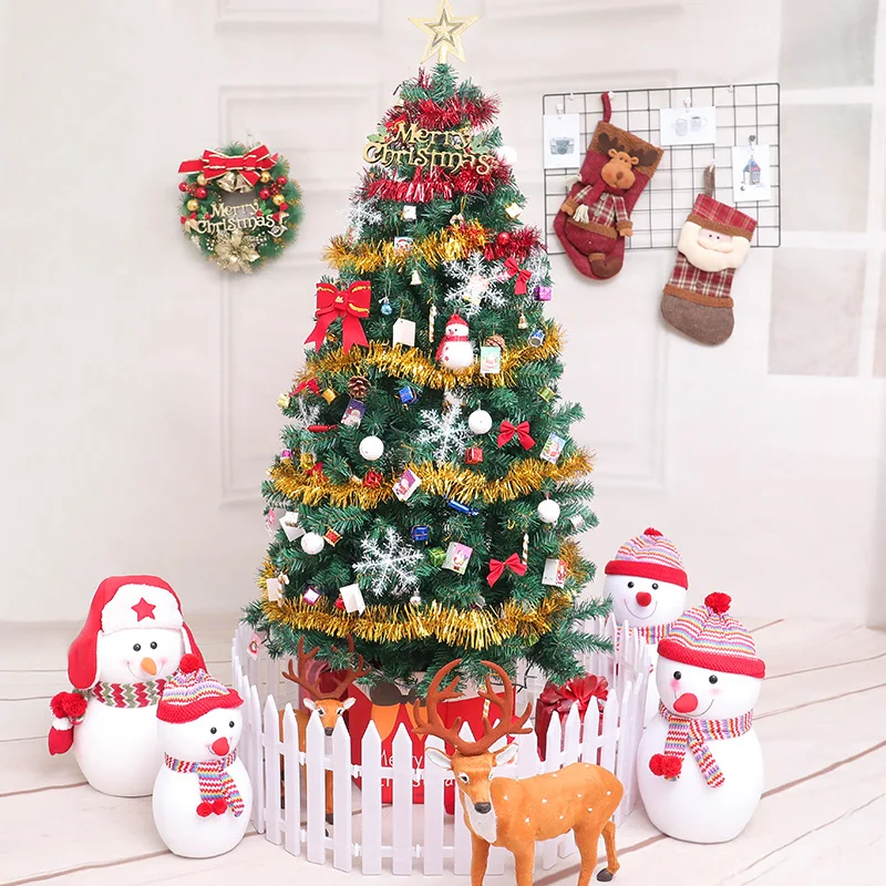 Luxury Encrypted Optical Fiber Christmas Tree LED Colorful Luminous Christmas Tree Package Merry Christmas Decoration