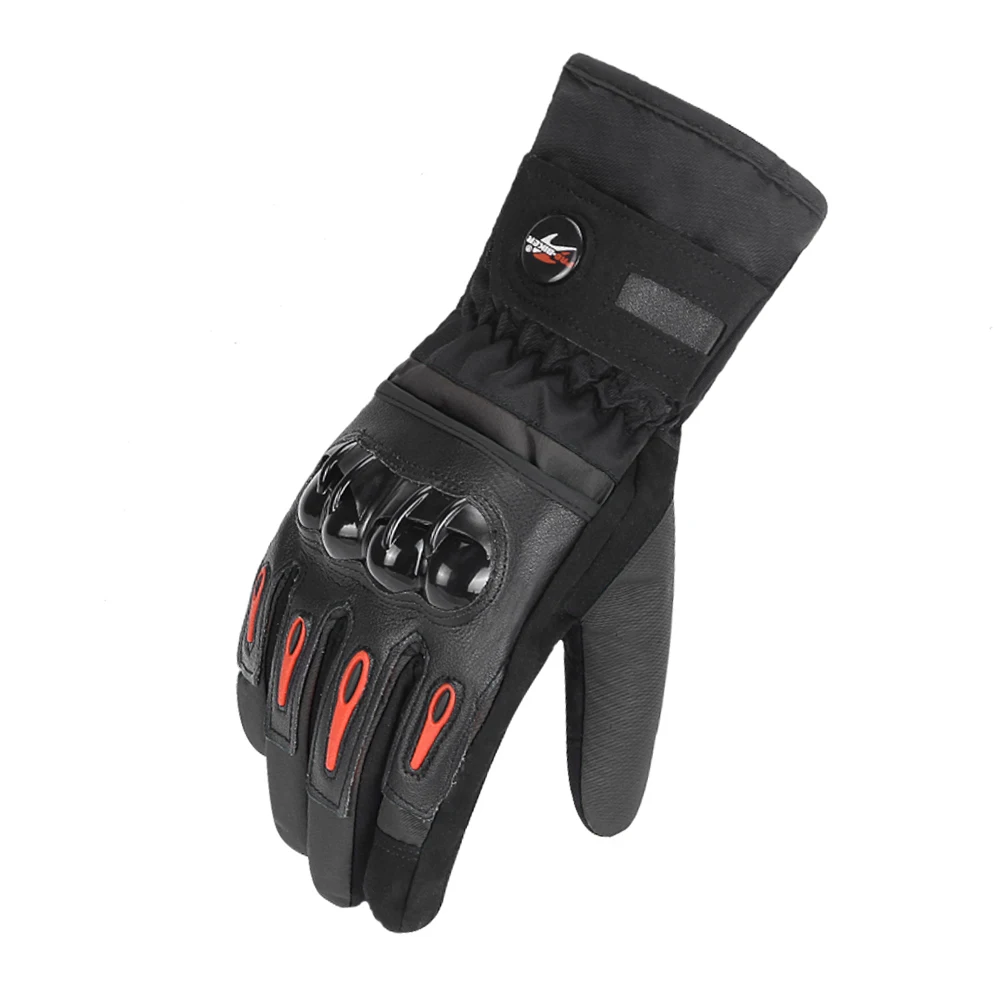 PROBIKER зимние Мотоциклетные Перчатки Водонепроницаемые Guantes Moto перчатки с сенсорным экраном Перчатки для мотоциклистов термоперчатки с флисовой подкладкой мотоциклетные перчатки для верховой езды - Цвет: MTV-08 Black