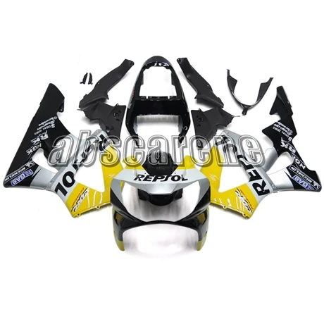 Полные Обтекатели для Honda CBR900RR 929 2000 2001 CBR 900RR 929 00 01 ABS пластик Кузов желтый серый черный нижние панели наборы