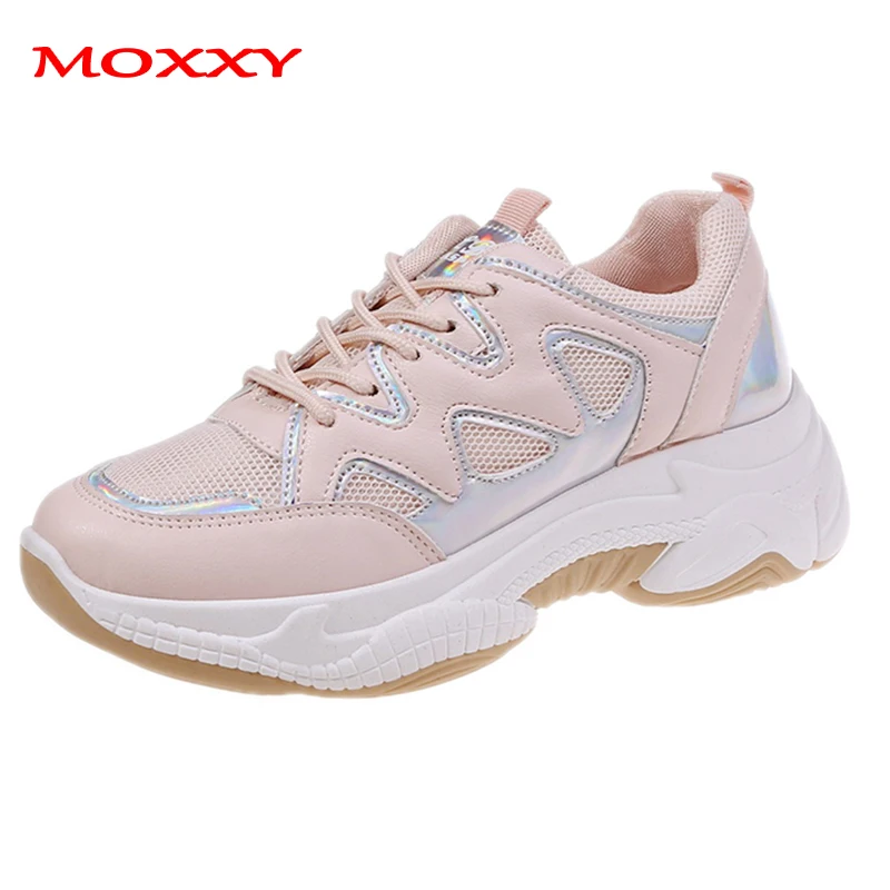 

2019 New Fashion Women Sneakers Female Shoes Woman Chunky Sneakers Women Ladies White Pink Dad Sneaker Platform chaussures femme