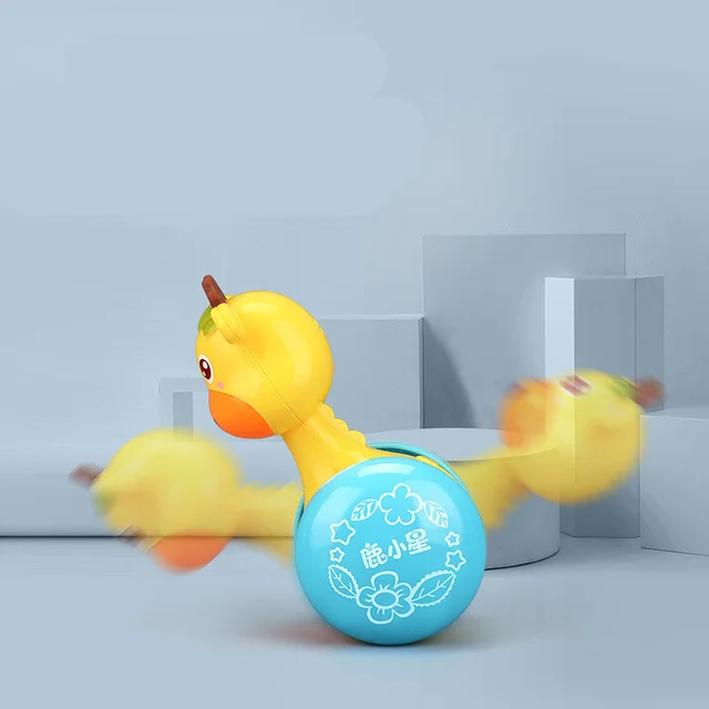 2021 New Baby Cute Rattles Tumbler Doll Baby Roly-poly Toys  Bell Music Learning Education Toys Gifts Baby Toys 3