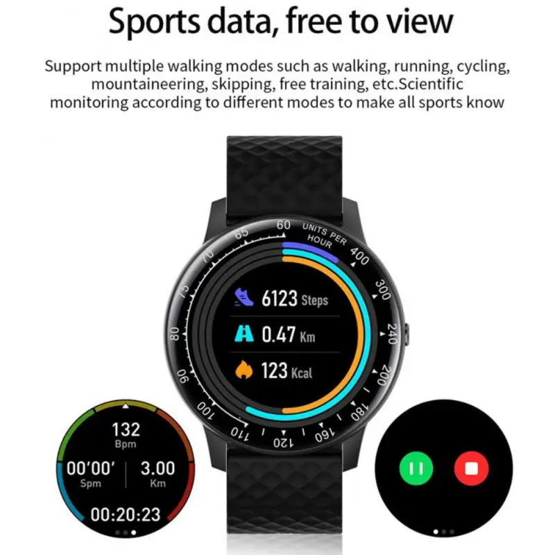 H30 Smart Watch Blood Pressure/hear Rate Monitor Touch Watches Men Women  Fitness Tracker Clock Smartwatch For Android Ios - Smart Watches -  AliExpress