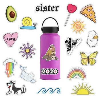 

75 PCS/LOT Fashion Beautiful Stickers Pack For Vsco Girl Pegatina On Laptop Guitar Luggage Skateboard Car Cute Sticker