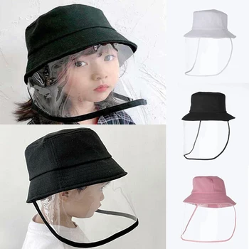 

Adjustable Anti Droplet Big Eaves Fisherman Hat Spread Mask Hat For Children Outdoor Dustproof Protective Anti Spitting Hat D35
