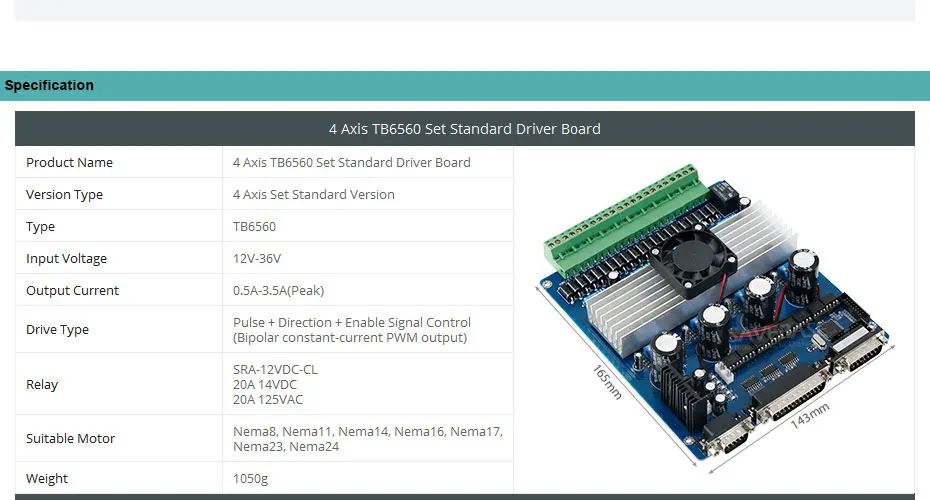 CNC Комплект с TB6560 4 набор осей профессиональная версия драйвер платы и HB мотор/PSU
