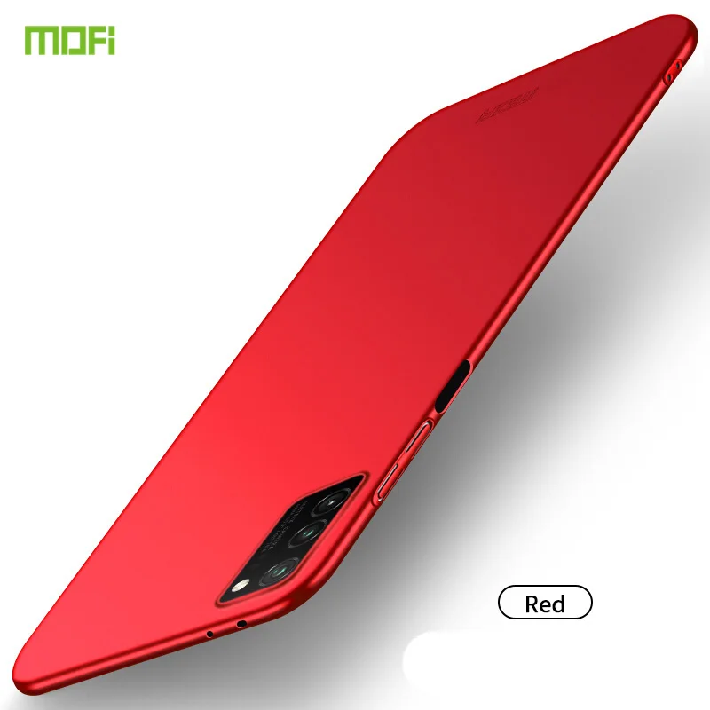 Красный Honor V30 Pro чехол MOFi чехол для телефона huawei Honor V30 Pro PC жесткий чехол для huawei Honor V30Pro тонкий пластиковый матовый чехол для телефона - Цвет: Красный