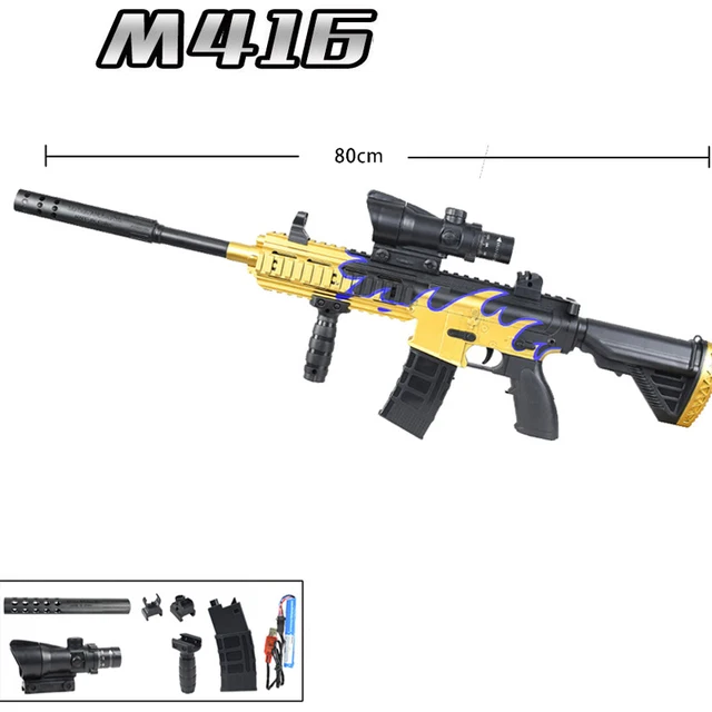 M416 Water Bullet Toy Gun Manual Automatic in 1 Airsoft Colorful Sniper Rifle Boys Birthday Gift CS Shooting Game 3