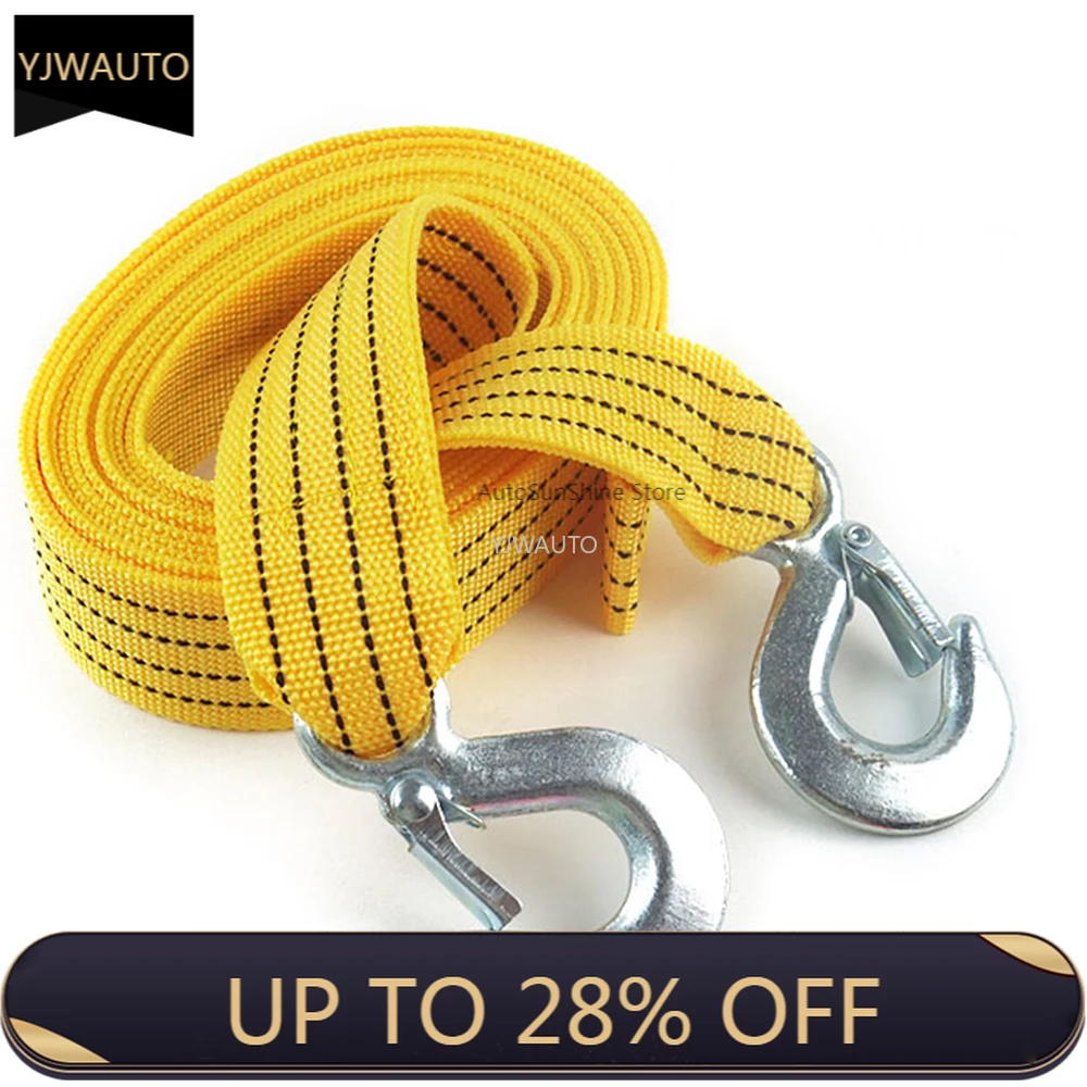 15FT Tow Towing Pull Rope Strap Heavy Duty Road 5 Ton for Nissan Pathfinder Navara 