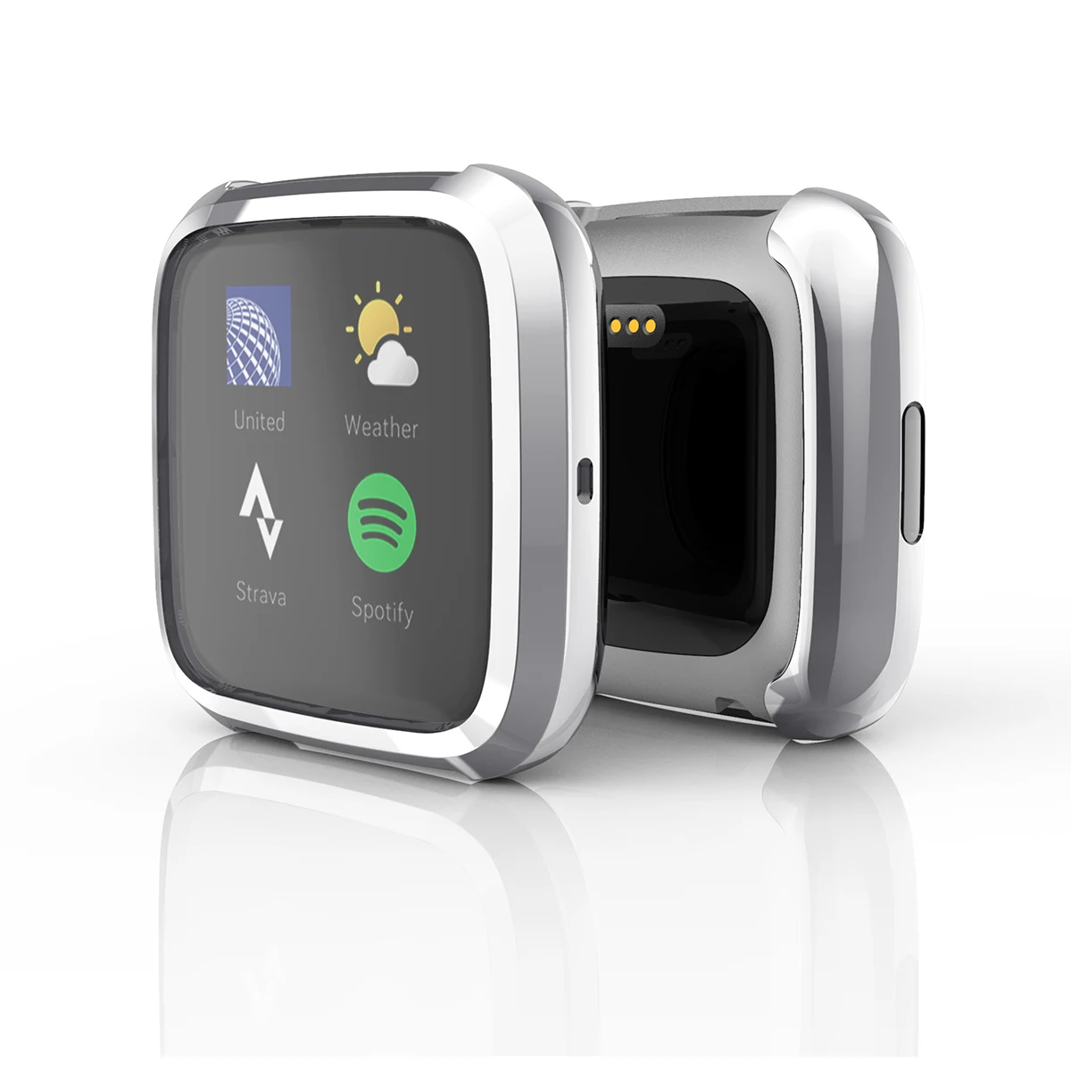 Для Fitbit Versa 2 Чехол для часов гибкий ТПУ гальванический противоударный защитный чехол для экрана - Цвет: 05
