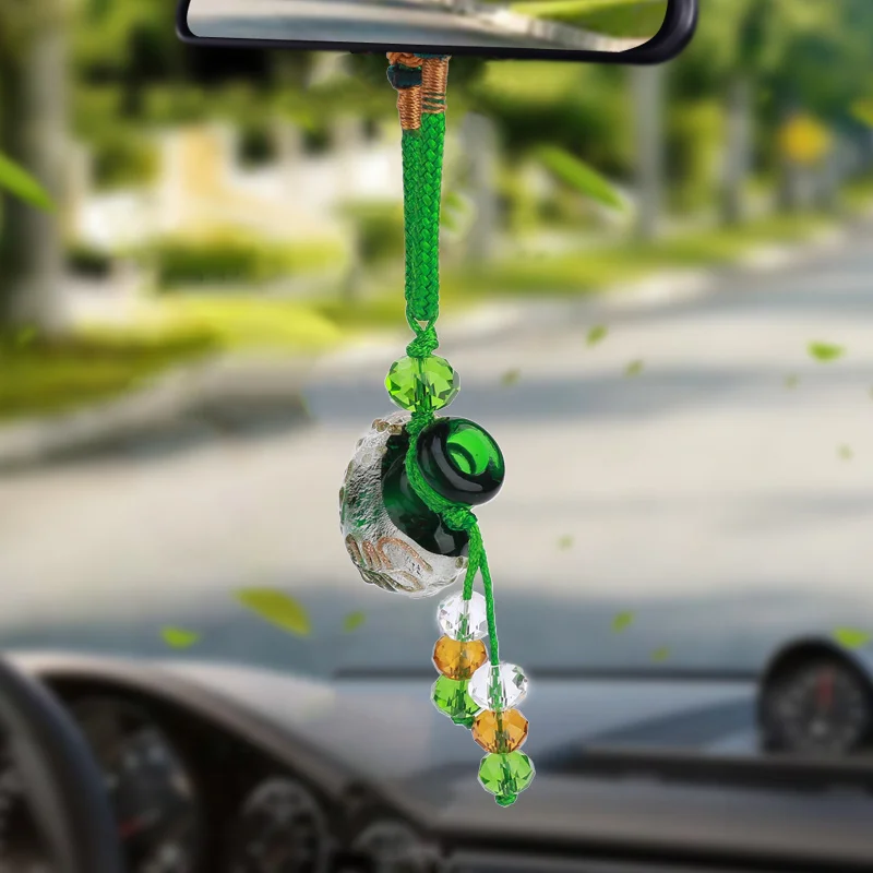 Vehemo стекло автомобиля ароматизированный кулон DIY освежитель воздуха-бутылочка подвесной диффузор автомобиль ароматерапия для Автомобильные украшения сердце ожерелье