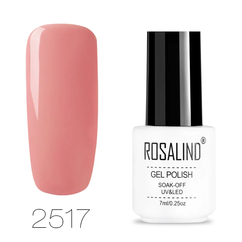 2517 ROSALIND Гель-лак для ногтей все для маникюра 7 мл УФ-лаки Полупостоянный лак для ногтей Базовое покрытие для Гель-лак для нейл-арта - Цвет: 2517