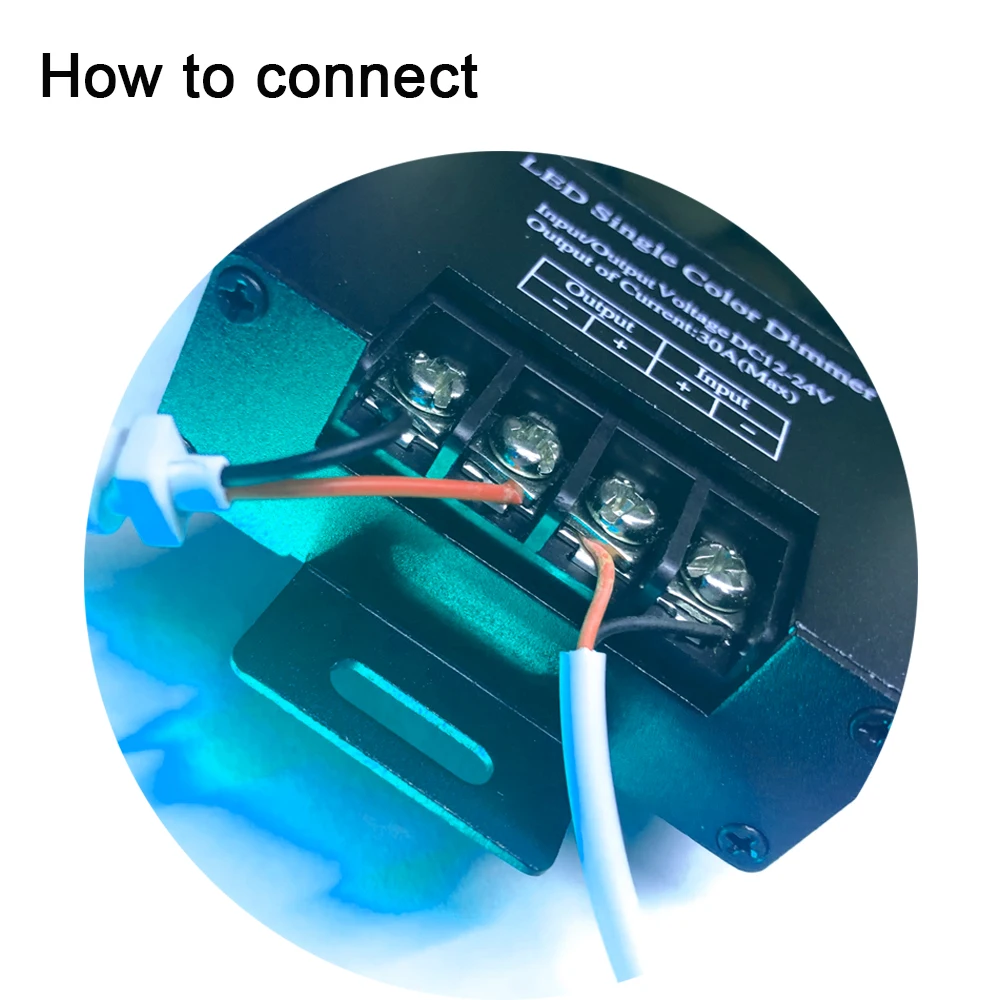 Черный светодиодный диммер DC 12V 24V 30A Регулируемый 2835 5050 светодиодный одноцветный светодиодный светильник