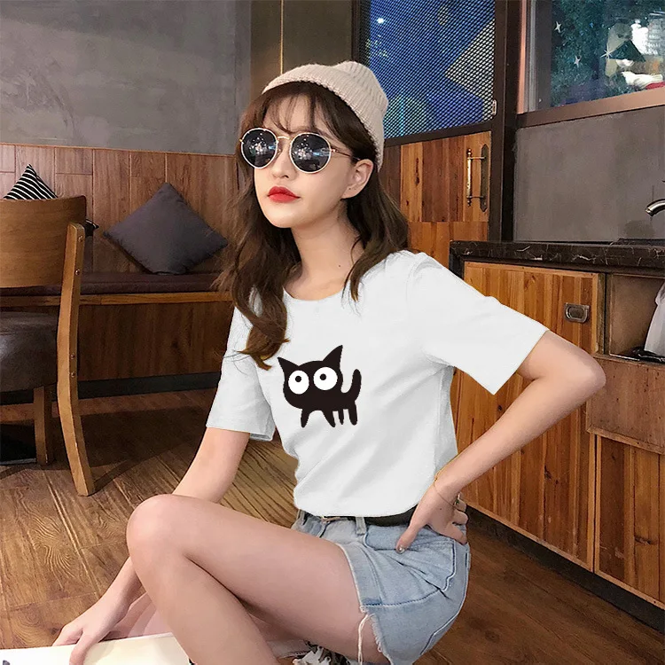 Женская Мягкая однотонная трикотажная футболка женская серая Повседневная