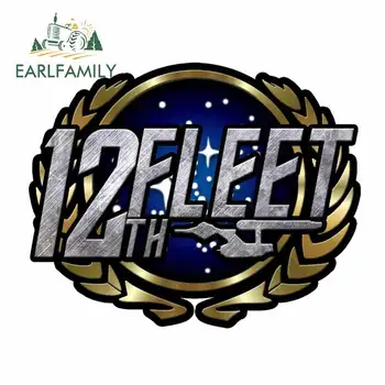 

EARLFAMILY 13cm x 10.4cm for 12th Fleet Star Trek Creative Car Sticker Scratch-proof Decal Suitable for All Types of Vehicles