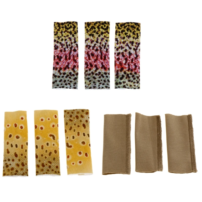 

B36F 3 Pcs Finger Skin Protection Fishing Finger Protector Fly Line Stripping Guard Protective Stall Hand Guard Gear Tool