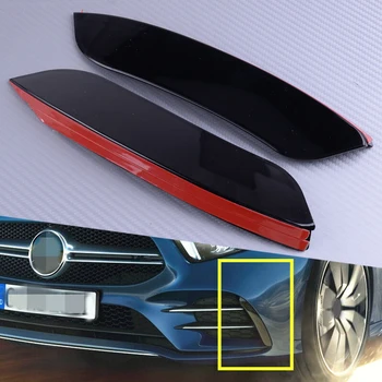

DWCX Front Bumper Lip Splitter Spoiler Canard Air Vent Lamp Trim Fog Cover fit for Benz W177 A160 A180 A200 A250 A35 AMG 2019