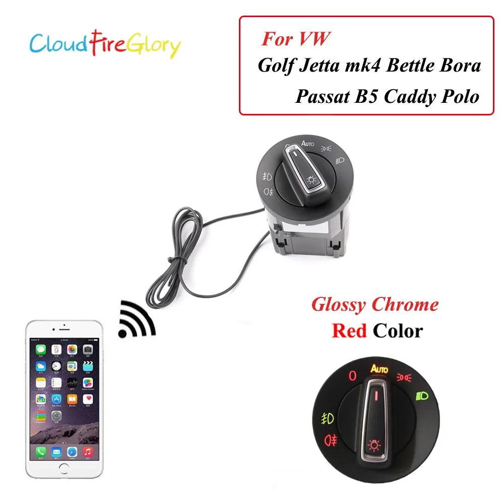 CloudFireGlory Für VW Golf 4 Jetta MK4 Passat B5 Polo Bora Bettle Für Skoda  Fabia AUTO Scheinwerfer Schalter mit Licht sensor Modul - AliExpress