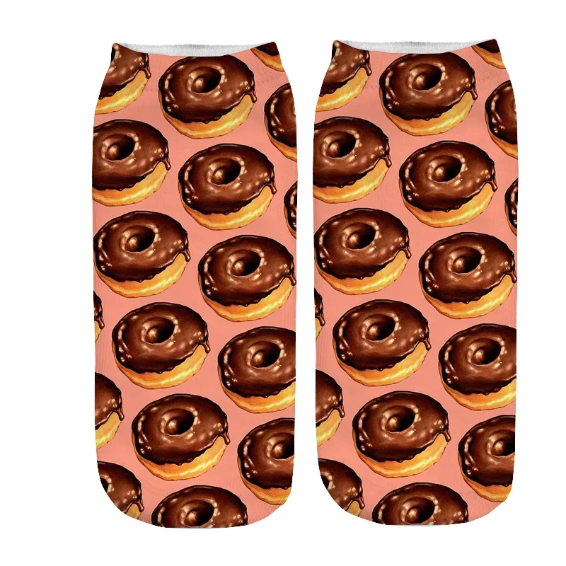 

2 Pairs Fashion Women Girls Summer Socks Style cartoon print Biscuits Short Sock funny anime Ankle Socks 2019 Sox