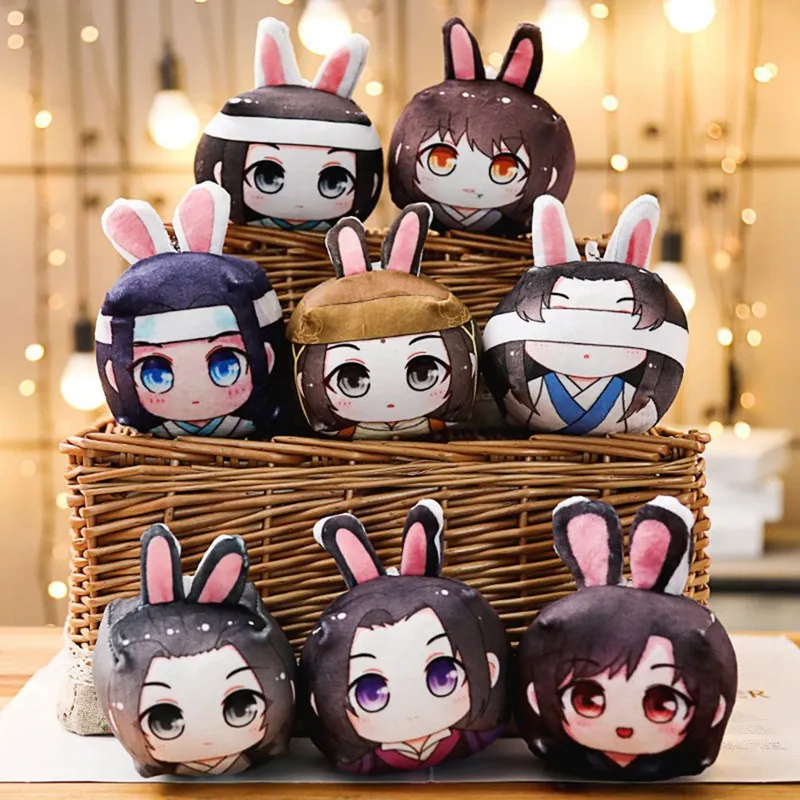 

Mo Dao Zu Shi Keychain Grandmaster Of Demonic Cultivation Figure Cute Rabbit Ear Cosplay Plush Pendant Keyring Anime Around
